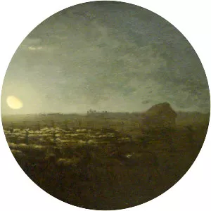 The sheep pen, moonlight