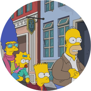 The Simpsons Throw Grampa from the Dane
