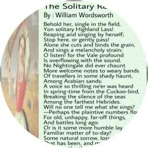 The Solitary Reaper - Lyric by William Wordsworth