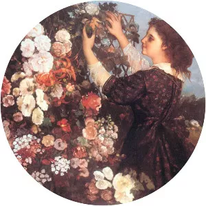 The Trellis (Young Woman Arranging . . .
