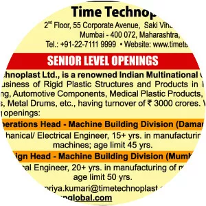 Time Technoplast Ltd. - Company