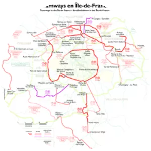 Tramways d'Île-de-France - Mass transportation system