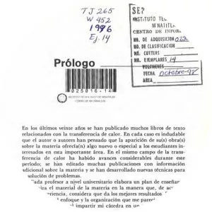 Transferencia De Calor Aplicada A La . . .