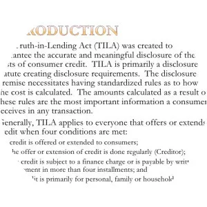 Truth in Lending Act - 