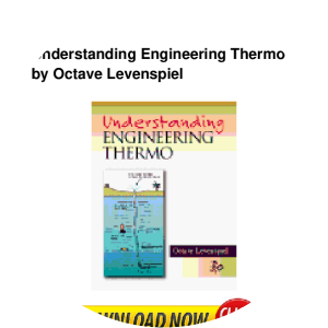 Understanding engineering thermo