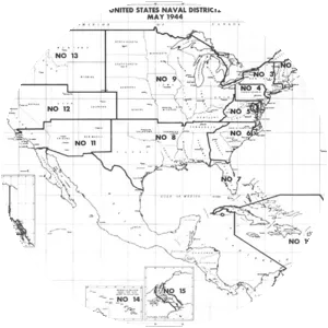 United States naval districts - Navy