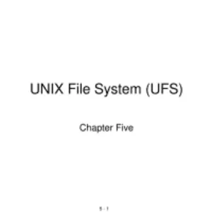 Unix File System - 