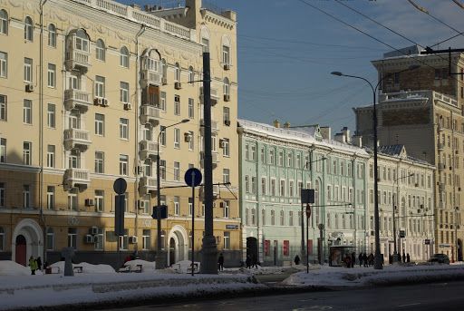 Vadkovskiy Ln - Bus station in Moscow, Russia