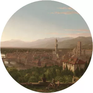 View of Florence from San Miniato - Painting by Thomas Cole