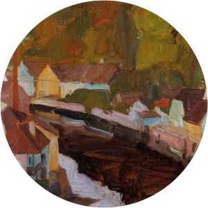 Village by the River - Artwork