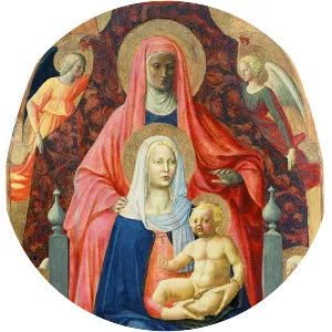 Virgin and Child with Saint Anne - Painting by Masaccio and Masolino da Panicale