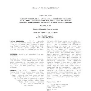 Warren v. District of Columbia