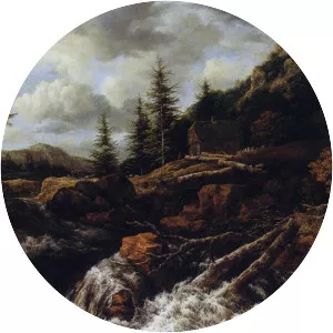 Waterfall in a Mountainous Landscape . . .