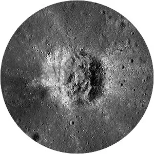 West - Lunar crater
