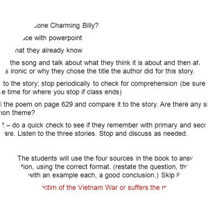 Where Have You Gone, Charming Billy? - Short story by Tim O'Brien