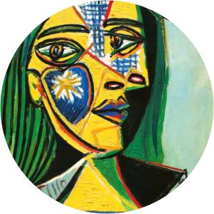 Woman in Hat and Fur Collar