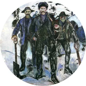 Workers in the Snow - Artwork