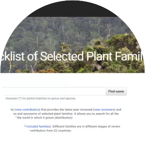 World Checklist of Selected Plant Families - 