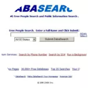 Zabasearch. com - Website