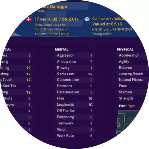 Zean Peetz Dalügge - Football player