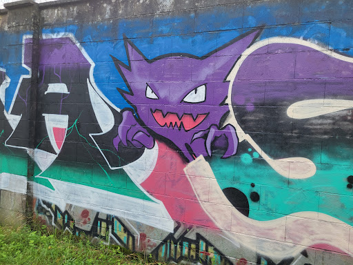 Zona grafitis paseo do Lagares - Hiking area in Vigo, Spain